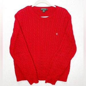 Lauren Ralph Lauren Crewneck Cable Knit 100% Cotton
Women’s Jumper Sweater Sz XL